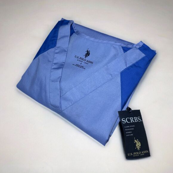 🆕 U.S. Polo Assn Medical Scrub Top - 24 x 27.5" Uni Size Small (S) NWT - Picture 6 of 8